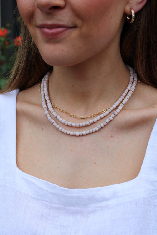 Pink Salt Necklace