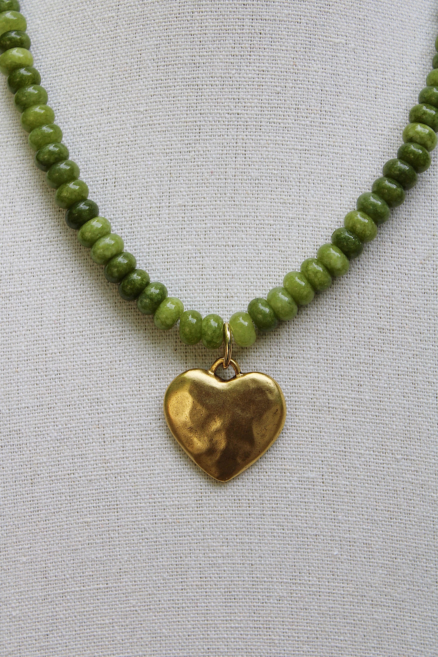 Green Hammered Heart